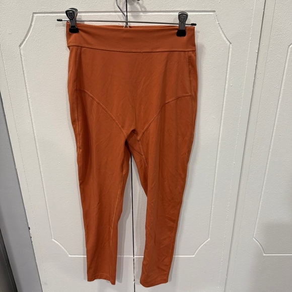 Gymshark x KK Collaboration Orange Ruched Back Leggings - Picture 1 of 10